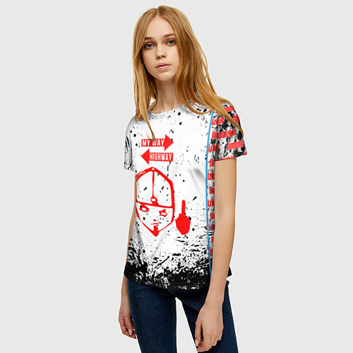 Женская футболка LIMP BIZKIT / 3D-принт – фото 3