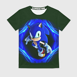 Футболка женская SONIC, цвет: 3D-принт