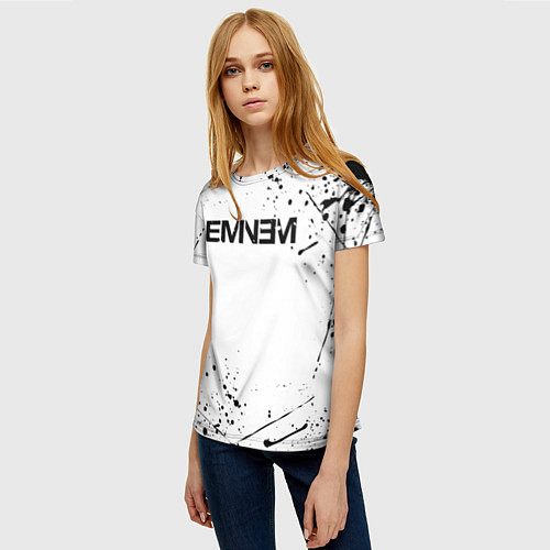 Женская футболка EMINEM / 3D-принт – фото 3