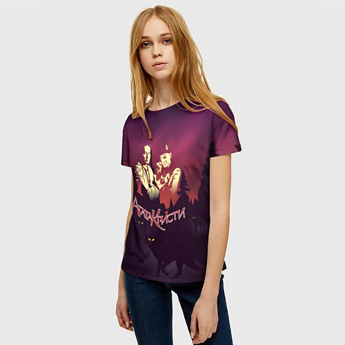 Женская футболка Агата Кристи / 3D-принт – фото 3