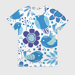 Футболка женская Воробушки, цвет: 3D-принт