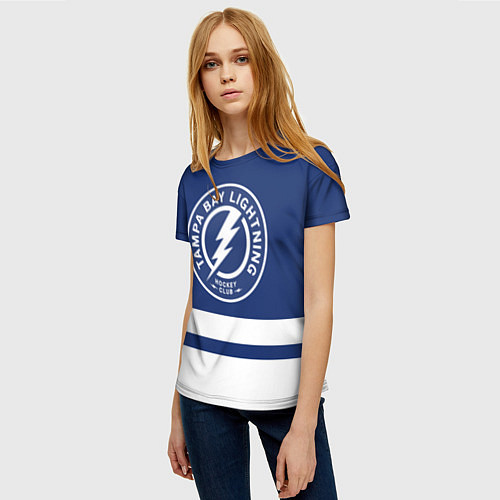 Женская футболка Тампа-Бэй Лайтнинг / 3D-принт – фото 3