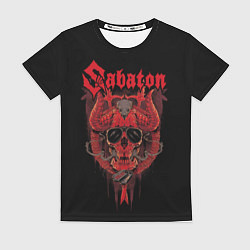 Футболка женская Sabaton Hell, цвет: 3D-принт
