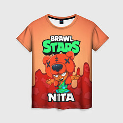 Футболка женская BRAWL STARS NITA, цвет: 3D-принт