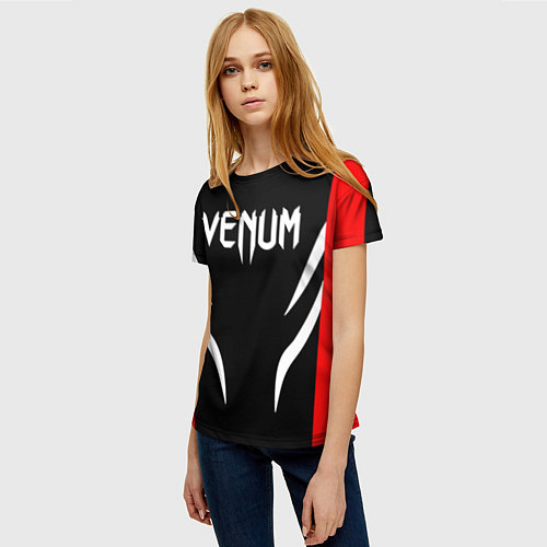 Женская футболка Venum спина / 3D-принт – фото 3
