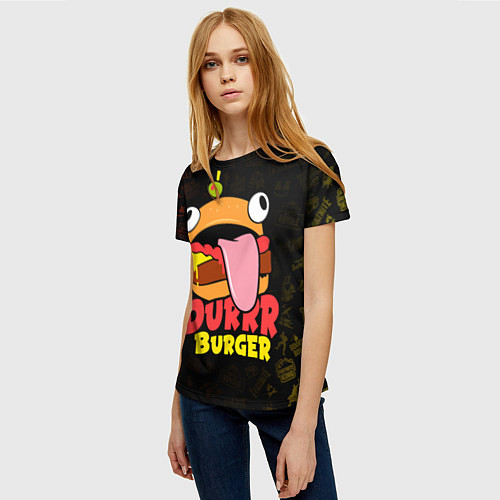 Женская футболка Fortnite Durrr Burger / 3D-принт – фото 3