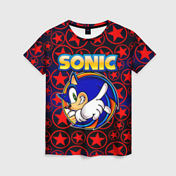 Футболка женская Sonic, цвет: 3D-принт