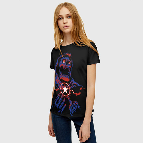 Женская футболка Skull Sum41 / 3D-принт – фото 3
