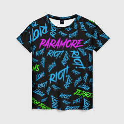 Футболка женская Paramore RIOT!, цвет: 3D-принт