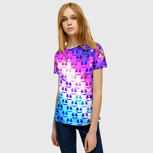 Женская футболка MARSMELLO SPACE / 3D-принт – фото 3