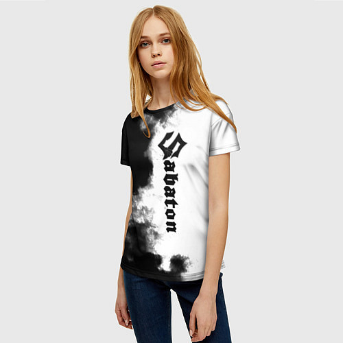 Женская футболка Sabaton / 3D-принт – фото 3