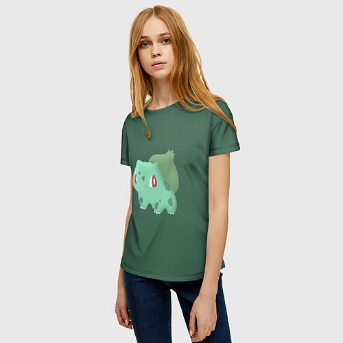 Женская футболка Pokemon Bulbasaur / 3D-принт – фото 3