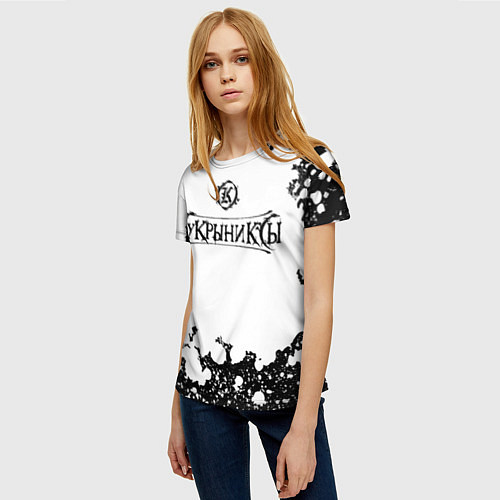 Женская футболка Кукрыниксы Лого / 3D-принт – фото 3