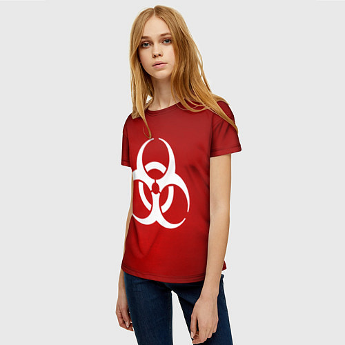 Женская футболка Plague Inc / 3D-принт – фото 3