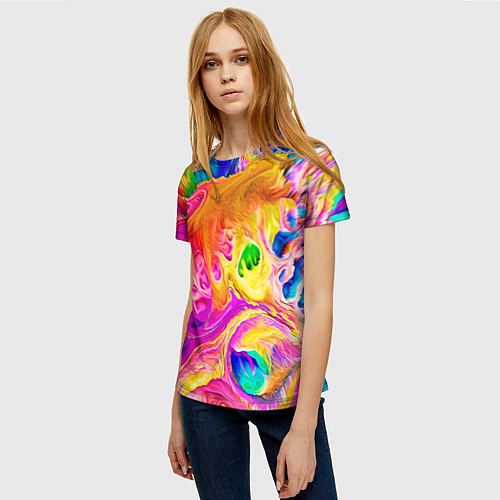 Женская футболка TIE DYE / 3D-принт – фото 3