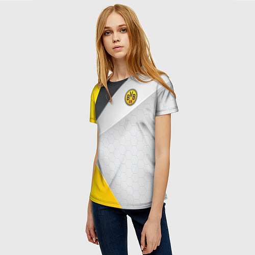 Женская футболка FC Borussia / 3D-принт – фото 3