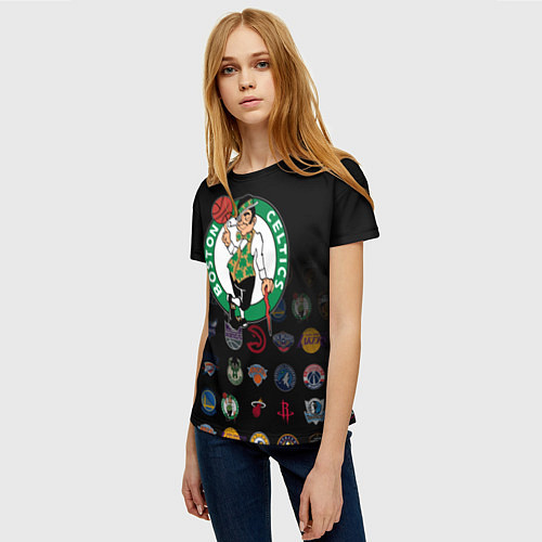 Женская футболка Boston Celtics 1 / 3D-принт – фото 3
