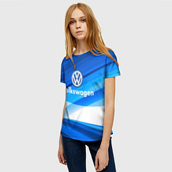 Футболка женская Volkswagen, цвет: 3D-принт — фото 2