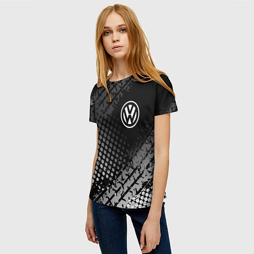 Женская футболка Volkswagen / 3D-принт – фото 3