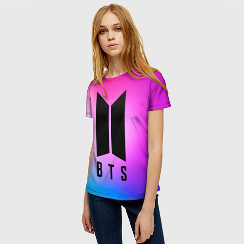 Женская футболка BTS / 3D-принт – фото 3