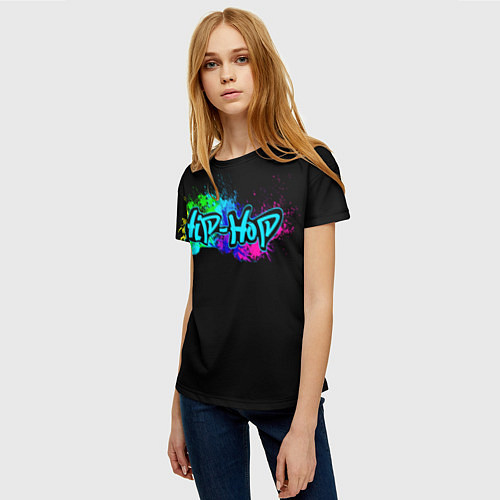 Женская футболка Hip-Hop / 3D-принт – фото 3