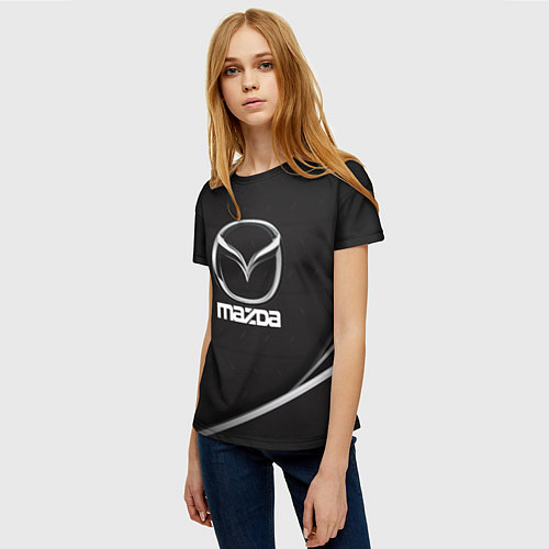 Женская футболка MAZDA / 3D-принт – фото 3