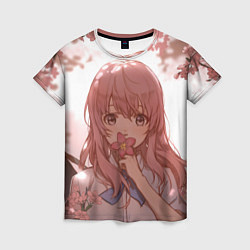 Футболка женская Koe no Katachi, цвет: 3D-принт