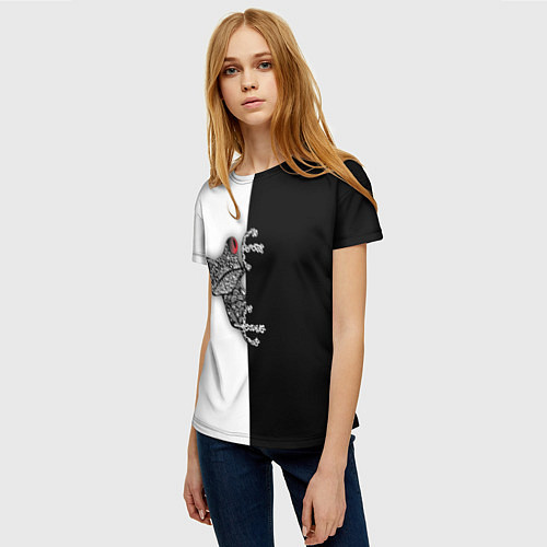 Женская футболка Лягуха / 3D-принт – фото 3
