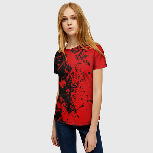 Женская футболка Кровь врага / 3D-принт – фото 3