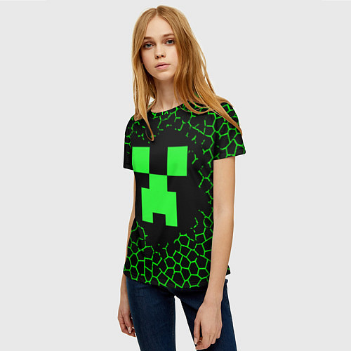 Женская футболка Minecraft / 3D-принт – фото 3
