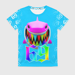 Футболка женская 6IX9INE, цвет: 3D-принт