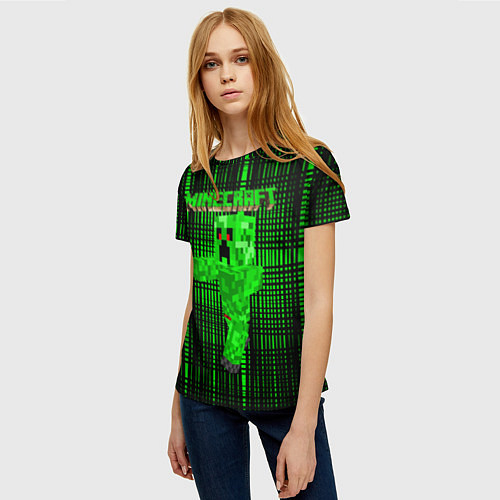 Женская футболка Minecraft / 3D-принт – фото 3