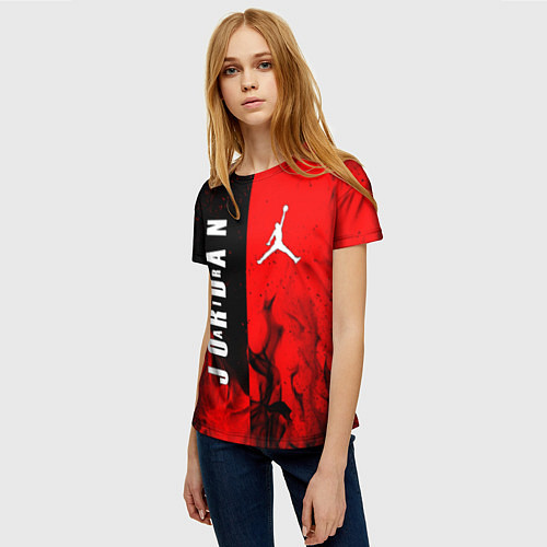 Женская футболка MICHAEL JORDAN AIR / 3D-принт – фото 3