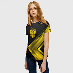 Футболка женская Россия, цвет: 3D-принт — фото 2