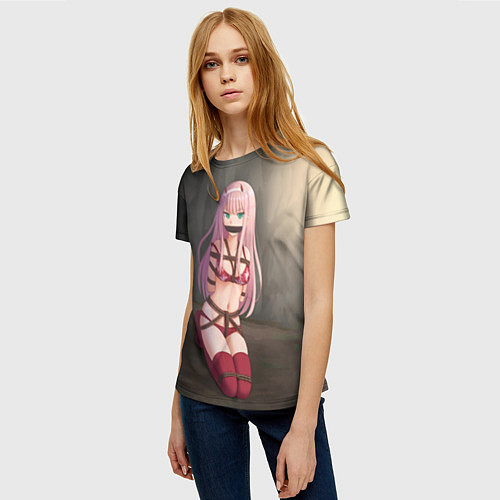Женская футболка Милый во Франксе / 3D-принт – фото 3