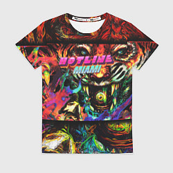 Футболка женская HOTLINE MIAMI, цвет: 3D-принт