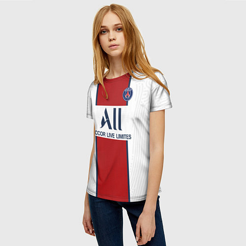 Женская футболка PSG away 20-21 / 3D-принт – фото 3