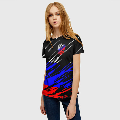 Женская футболка Русский Стиль / 3D-принт – фото 3