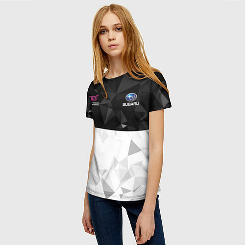 Женская футболка SUBARU WRX STI спина Z / 3D-принт – фото 3