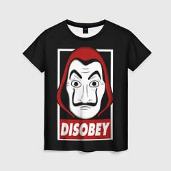 Футболка женская Disobey, цвет: 3D-принт