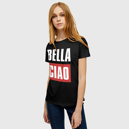 Женская футболка Bella Ciao / 3D-принт – фото 3