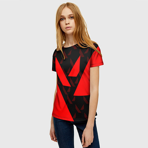 Женская футболка Valorant / 3D-принт – фото 3
