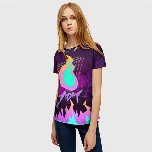 Женская футболка PROMARE / 3D-принт – фото 3