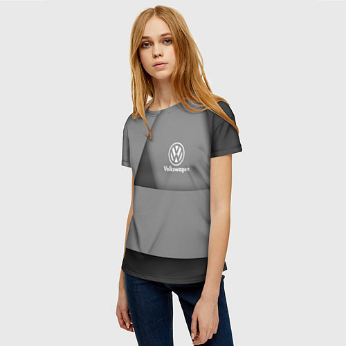 Женская футболка VOLKSWAGEN / 3D-принт – фото 3