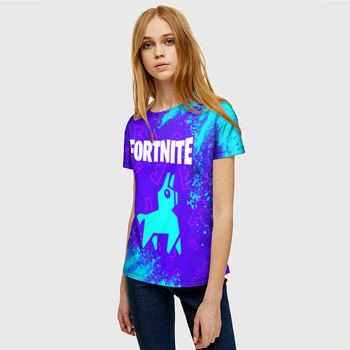 Женская футболка FORTNITE ФОРТНАЙТ / 3D-принт – фото 3