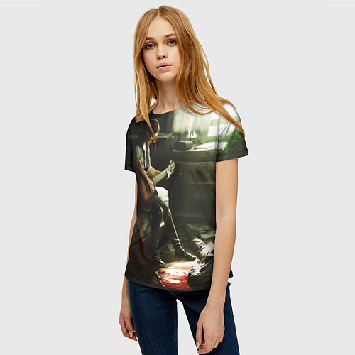 Женская футболка ЛАСТ ОФ АС 2 ЭЛЛИ / 3D-принт – фото 3