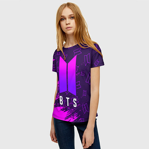 Женская футболка BTS БТС / 3D-принт – фото 3