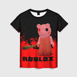 Футболка женская Roblox Piggy, цвет: 3D-принт