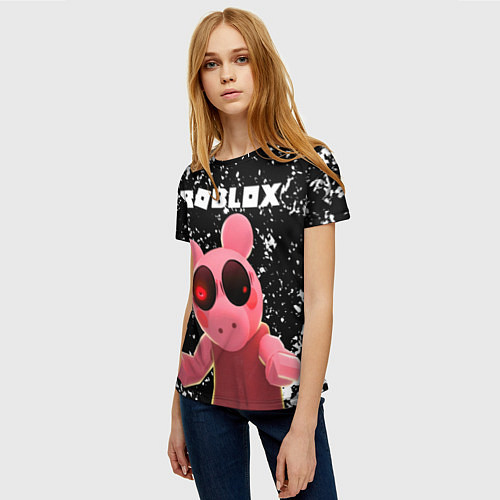 Женская футболка Roblox Piggy / 3D-принт – фото 3