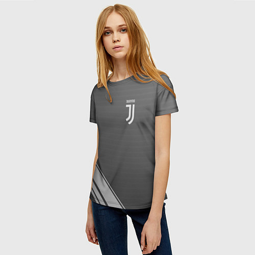 Женская футболка JUVENTUS / 3D-принт – фото 3